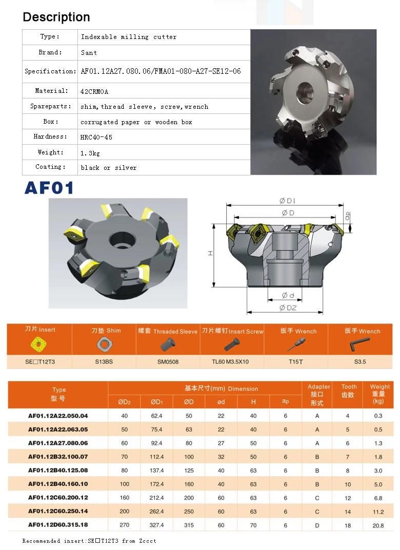 High Precision Face Milling Cutter, Amelioration Blade Is Provided