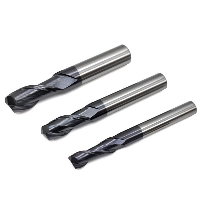 HRC65 Tungsten Steel End Mill - Black Coated for Dlc