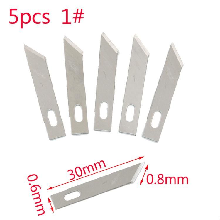 Precision Stainless Steel Blades for Arts Crafts PCB Repair Leather Films Tools