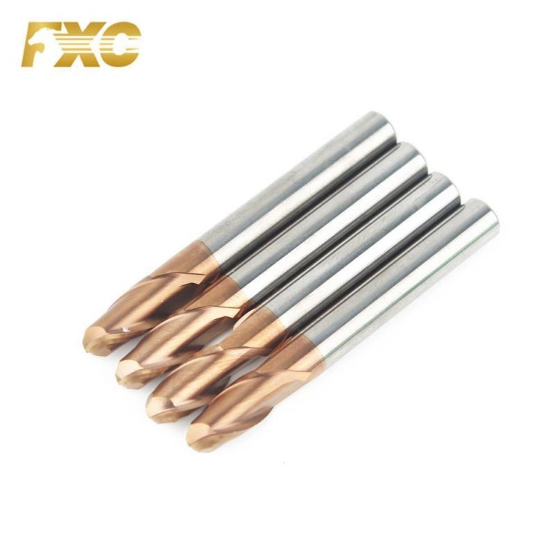 Manufacturer CNC End Mills Carbide 2 Flute Ball Nose End Mill