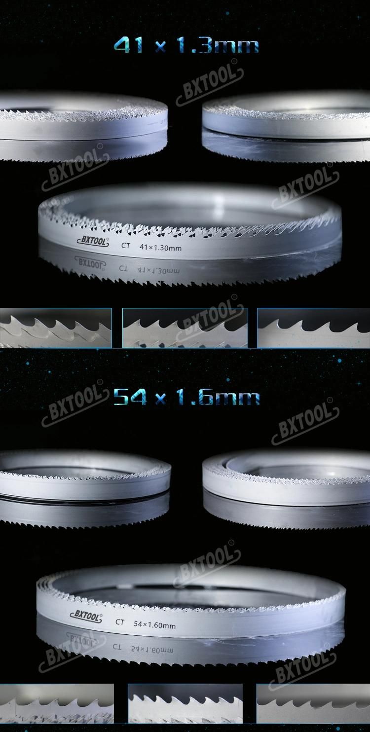 27*0.9*2/3t Setting Tooth Carbide Tipped Band Saw Blades Cutting for Titanium Alloy Steel