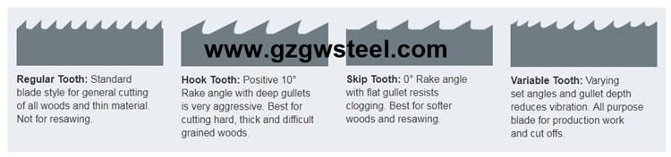 Sk5 Carbon Steel Bandsaw Blades for Woodcutting