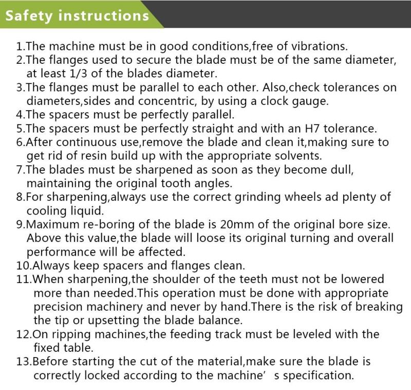 Tct Carbide Circular Saw Blade for Cutting Wood