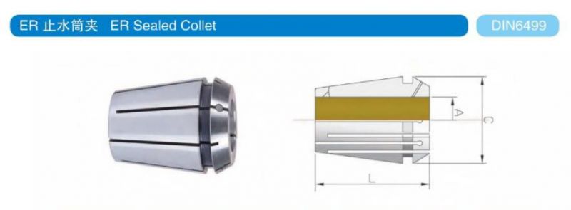 Er Coolant Collet Erc25 Ers25 Sealing Sealed Er Collet