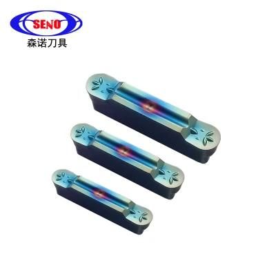 China Products Mrmn Series Grooving Insert Coated Royal Blue Mrmn400-M for Machining Titanium Alloy