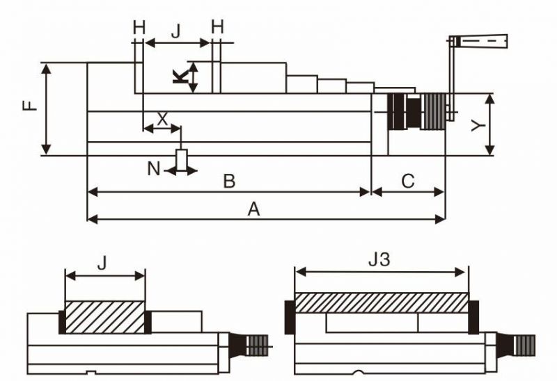 Mrcm Chv-100A Mc Compact Mechanical Machine Vise