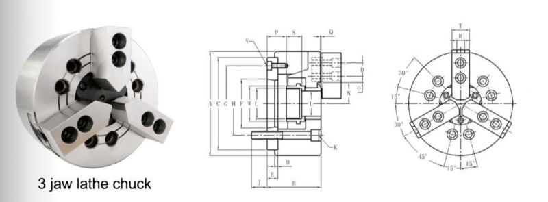 Stainless Steel Chuck for Metal Turning&Milling CNC Lathe Clamping Inserts for Chuck Jaws in Workholding