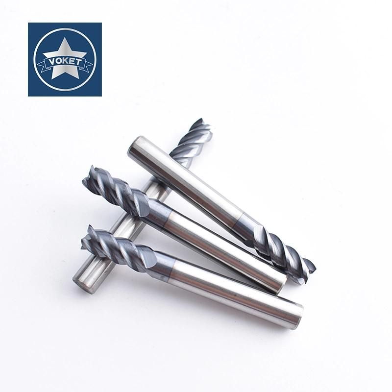 60° Solid Tungsten Carbide End Mill 4 Flutes Square Mills Miling Cutter HRC60 1mm 1.5mm 2mm 2.5mm 3mm 4mm 5mm 6mm 8mm 10mm 12mm