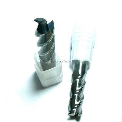 HRC55 3 Flutes Solid Carbide Square Cutting Tools for Aluminum Machining