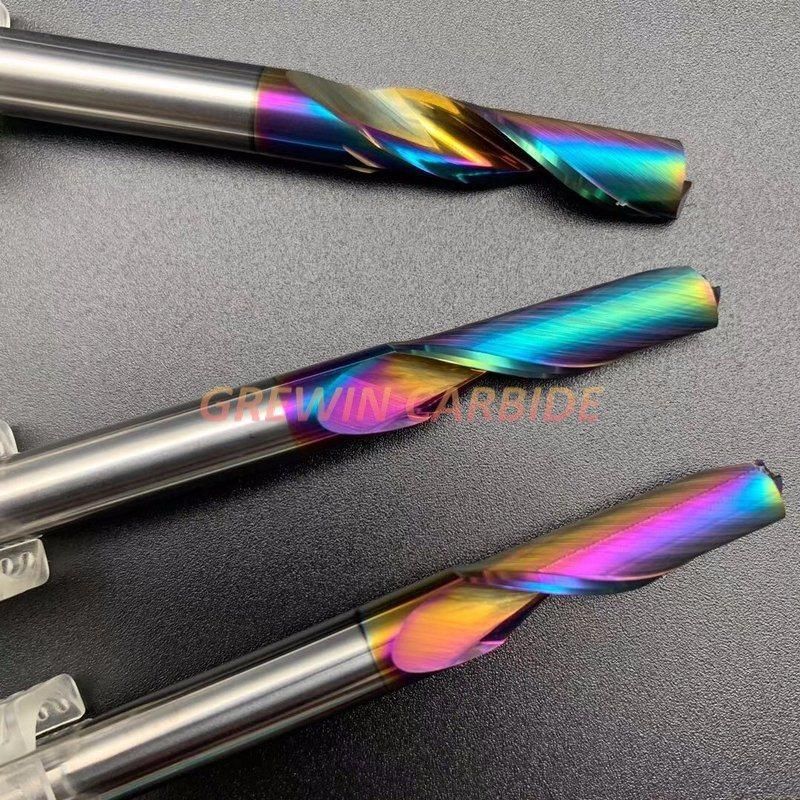 Gw Carbide-Carbide End Mill Cutting Tools with Rainbow Colour