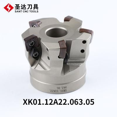 CNC Indexable High Feed Milling Cutter Xk01.12A22.063.05 Recommend Zccct Code Xmr01-063-A22-SD12-05