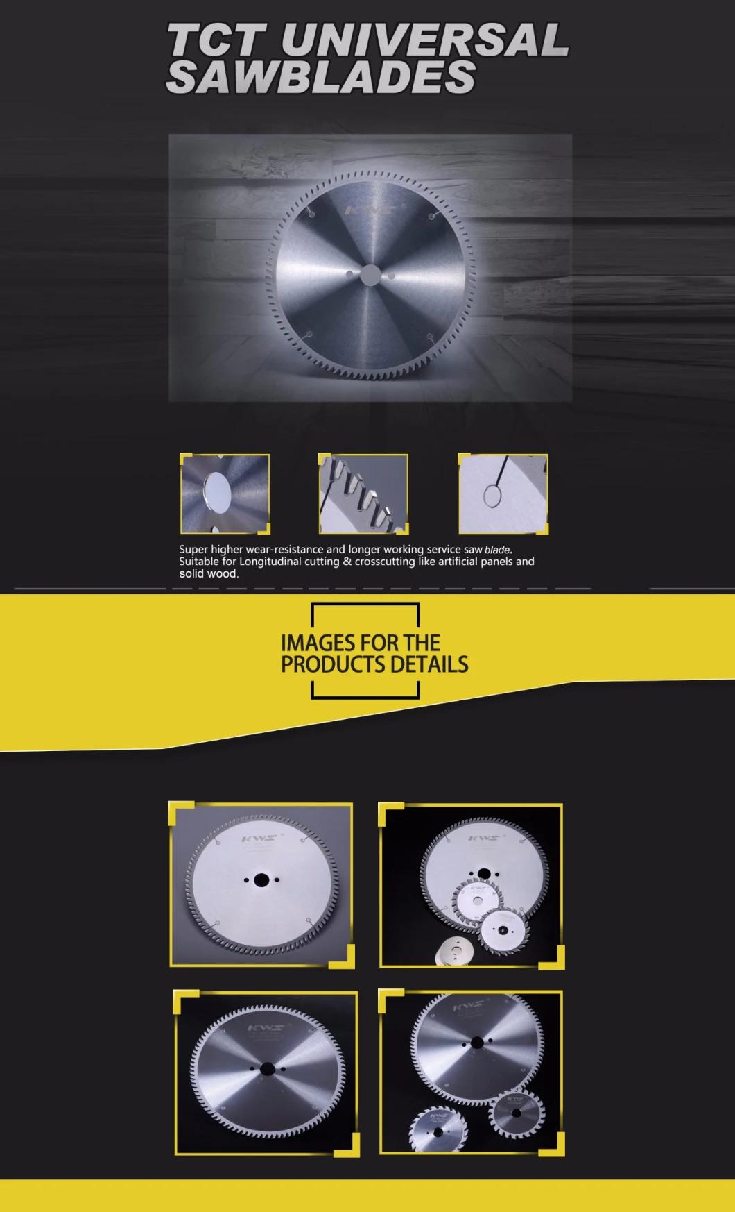 Kws Tct Carbide Saw Blade with Chrome Surface for Cutting Solid Wood, MDF, Plywood and Chipboard Tct Disc Saw Blade