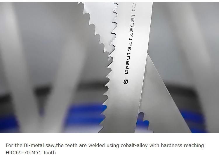 Customized Regular and Skip/Hook Tooth Form of Band Saw Blade for Cutting Metal