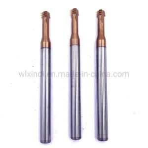 M3.5*0.6*D4 Tungsten Carbide Three-Tooth Thread End Mill