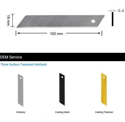 SKD-11, High Speed Steel etc Custom Utility Knife Snap off Blade