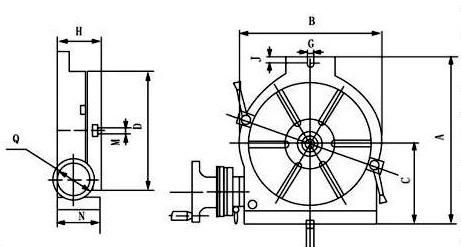 Mini Series rotary table HV-3" HV-4" HV-5"