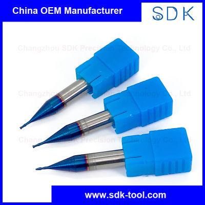 Customized HRC65 Micro Solid Carbide Square End Mills for Hardened Steels