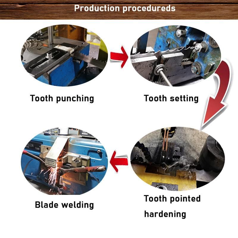 Polished Bright Cutting Frozen Meat Blocks Butcher Supply Meat Bone Bandsaw Blade Machine