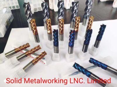 4-flute Flat Carbide End Mills