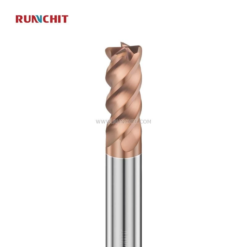 High-Speed, High-Hardness 65HRC 4 Flutes CNC End Mill From 0.1mm to 20mm for Mold Industry (HRB0102A)