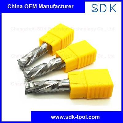 Factory Price up and Down Cut Spiral Solid Carbide Compression End Mill for Hard Wood