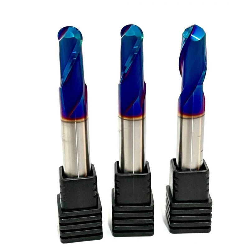 HRC55 Carbide Ball Nose End Mills with Nano Coating