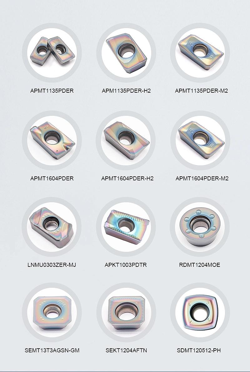 Hot Sale Products CNC Cutting Insert for Nickel Material Apmt1135pder Carbide Milling Insert