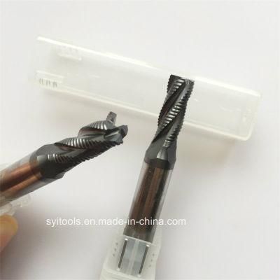 HSS Co8 Coated Rough End Mill of Diameter D8*20*10*65mm 4f