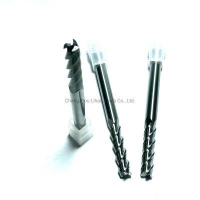 HRC55 3 Flutes Solid Carbide Square Machine Cutting Tools for Aluminum