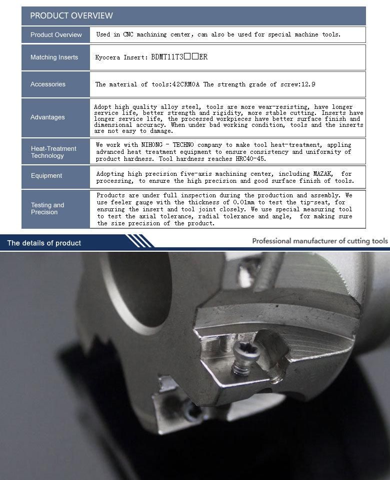 Indexable Square Shoulder Milling Cutter for Lathe Machining