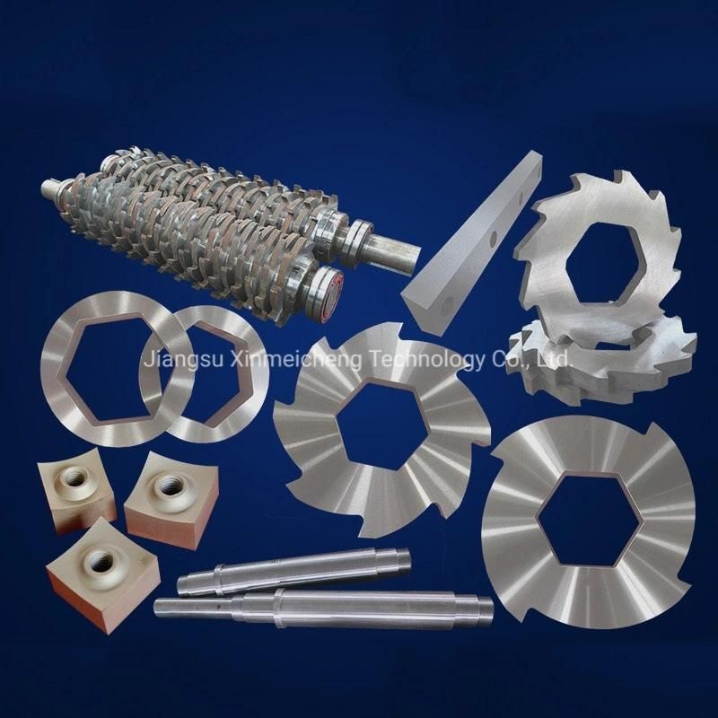 Waste Recycling Rubber Tire Shredder Machine Tool Blade Knife for Plastic Paper Metal Steel