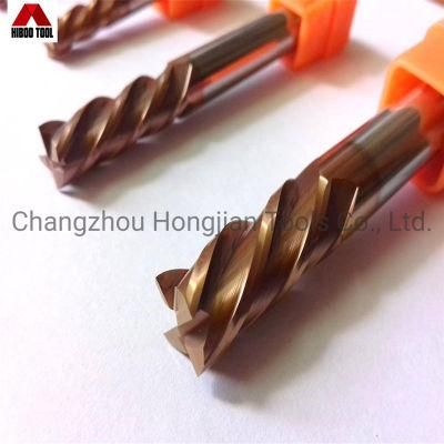 HRC58 4 Flutes Square End Mills CNC Cutting Tools