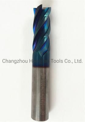 High Speed Carbide Tool HRC65 Nano Coating Square End Mill