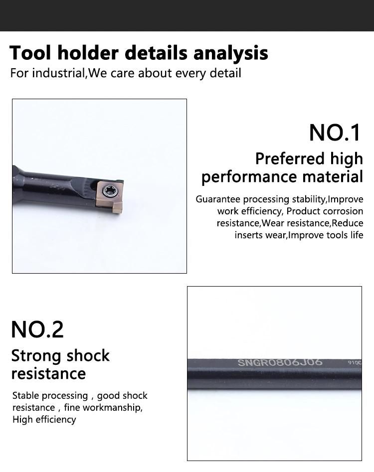 Lathe Machine Turning Tool CNC Grooving S08h-Sngr06 Internal Grooving Tool Holder