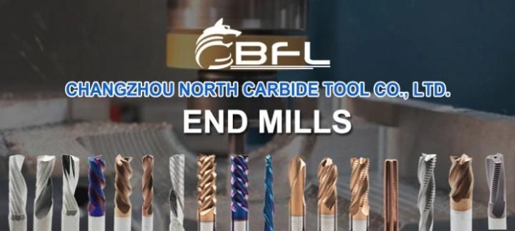 Bfl D2/3/4*R0.5/1*D4*50-4f Corner Radius Carbide End Mill HRC45/55/65 in Stock