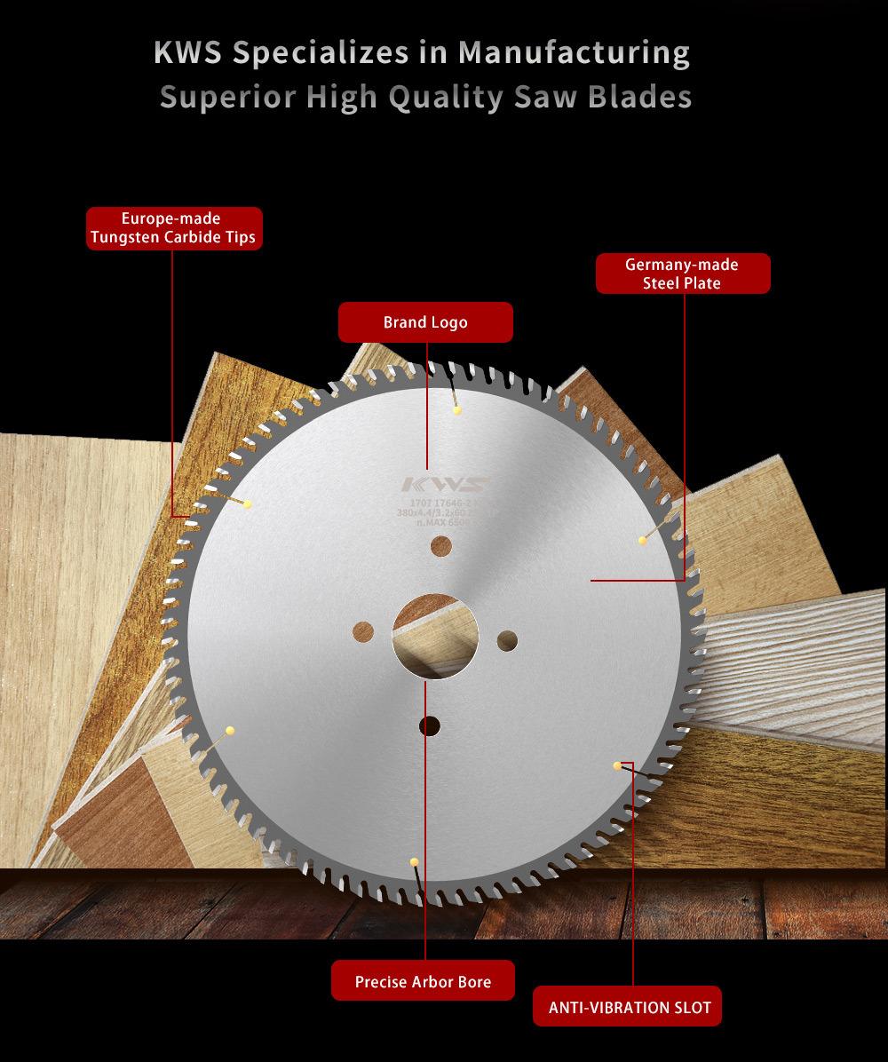 Kws Manufacturer 350mm Panel Sizing Woodworking Tct Circular Saw Blade