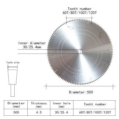 Factory Price Sharpness Aluminum Cutting 20 Inch Alloy Circular Saw Blades