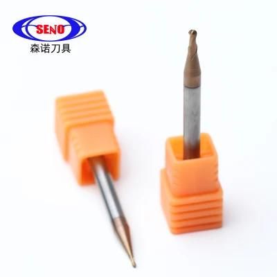 China Wholesale CNC End Mill Carbide Two Flutes HRC55 Spherical Router Bits for Hardened Steel