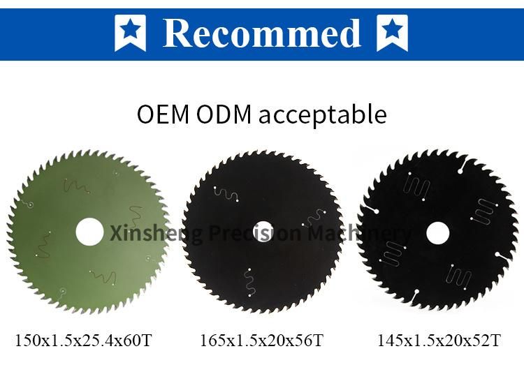 165X1.5X1.0X20X54t Teflon Saw Blade for Wood Cutting Disc