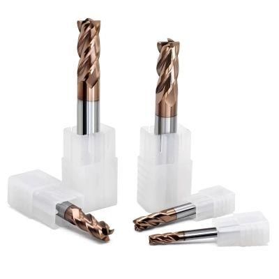 Deckel Machine Obt Factory with Good Quality High Speed HRC45 HRC55 HRC65 10*75mm 12*75mm 4 Flute Carbide End Mill for Steel