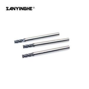 HRC50 4 Flutes CNC Milling Tools Flat Solid Carbide End Mill Cutter 3*50