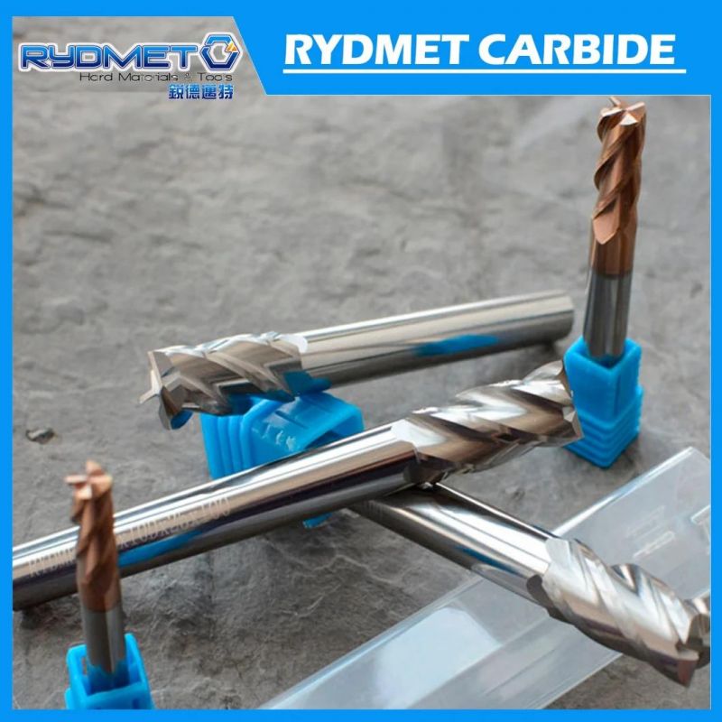 Rydmet 50 HRC Rd-50 Series 2-4 Flutes Extra Long Solid Tungsten Carbide End Mills