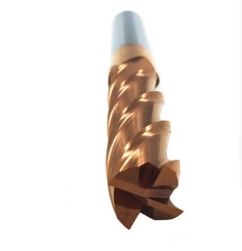 HRC45 Carbide 4 Flute Standard Length End Mills for Cutting Tools