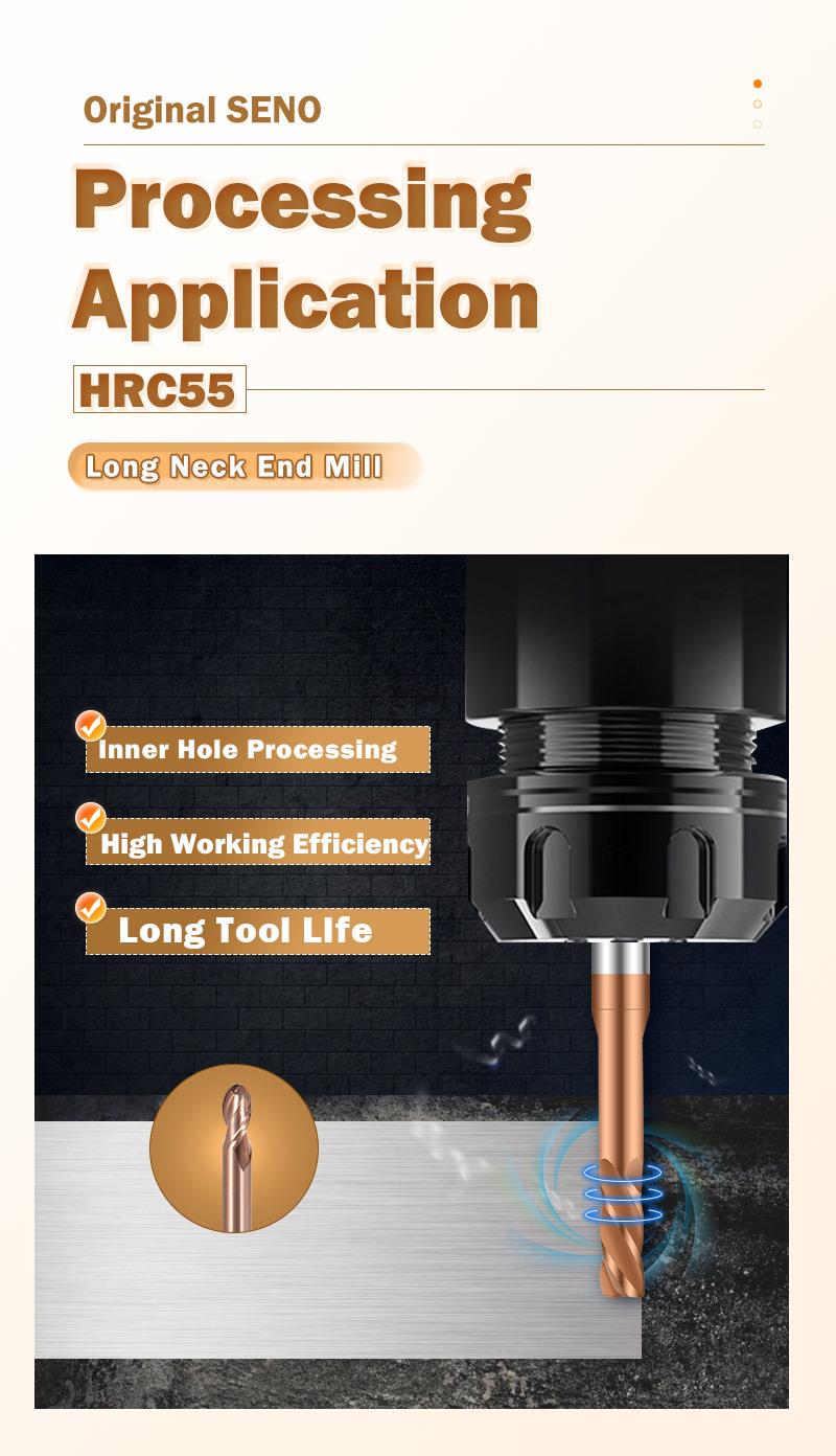 Seno Indexable Milling Tools Carbide Cutter Router Bits R0.1 R0.2 R0.3 R0.4 R0.5 R0.75