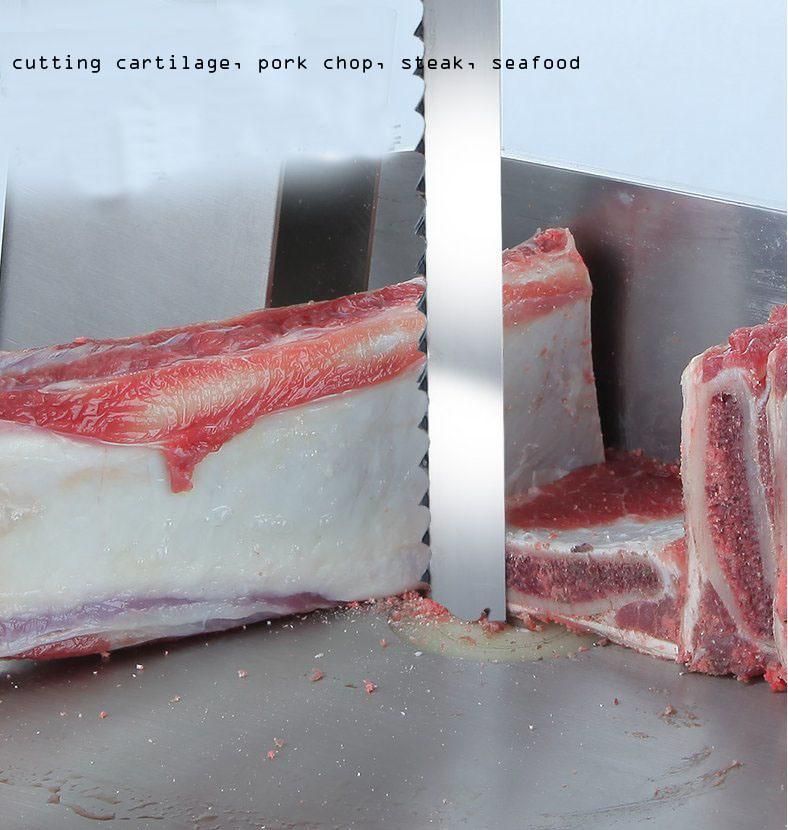 Butcher Slaughterhouse Using Meat Bone Cutting Machine Band Saw Blade