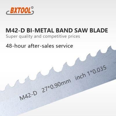 Bxtool M42-D 27*0.90mm Inch 1*0.035 Bimetal Band Saw Blade for Cutting Low Carbon Steel