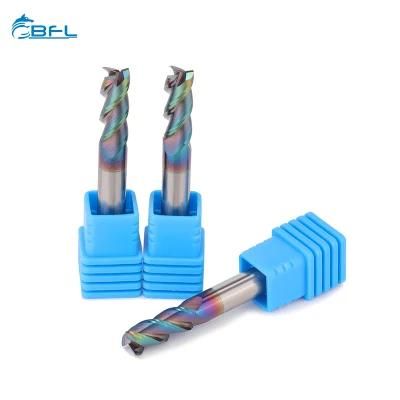 3 Flutes Solid Carbide CNC Milling Cutter End Mills for Aluminum Color Coated