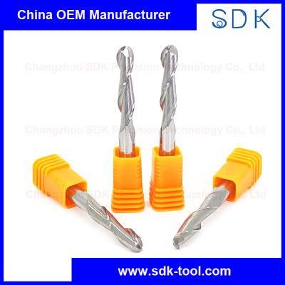 Ball Nose Spiral Solid Carbide up Cut Router Bit for MDF