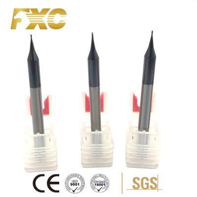 Tungsten Carbide High Precision 2 Flutes Micro Milling Tool for Aluminum