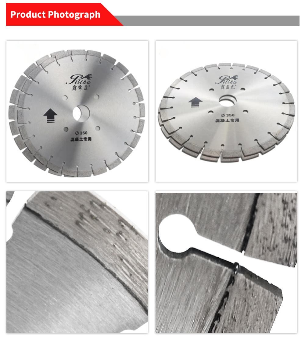 Pilihu Diamond Cutting Discs Segment Saw Blade Marble Concrete Cut Diamond Blade Saw 350mm